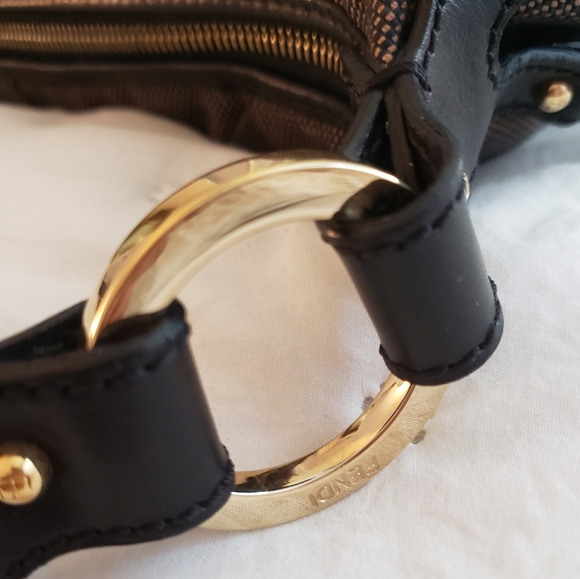 Fendi knotted canvas Baguette 12x6 - Picture 7 of 15